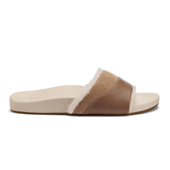 Hō‘ala Slide Women’s Slide Slipper Sandals - Tan / Puka | OluKai Women