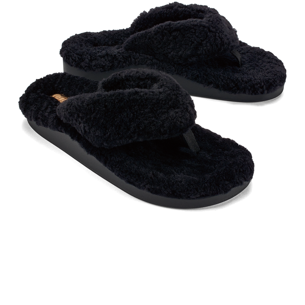 Kīpe'a Heu Women‘s Flip Flop Slippers - Black | OluKai Women