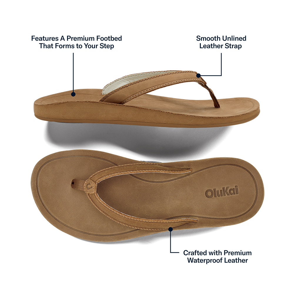 Southshore Women’s Waterproof Leather Sandals - Toffee | OluKai Women