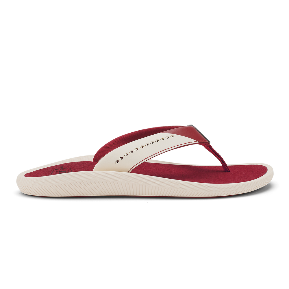 Ulele - Off White / Deep Red | OluKai Women