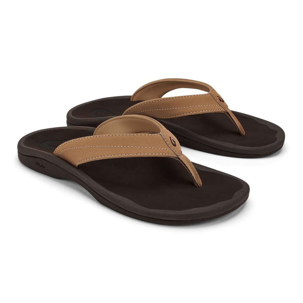 ‘Ohana Women's Beach Sandals - Almond / Dark Java | OluKai Women