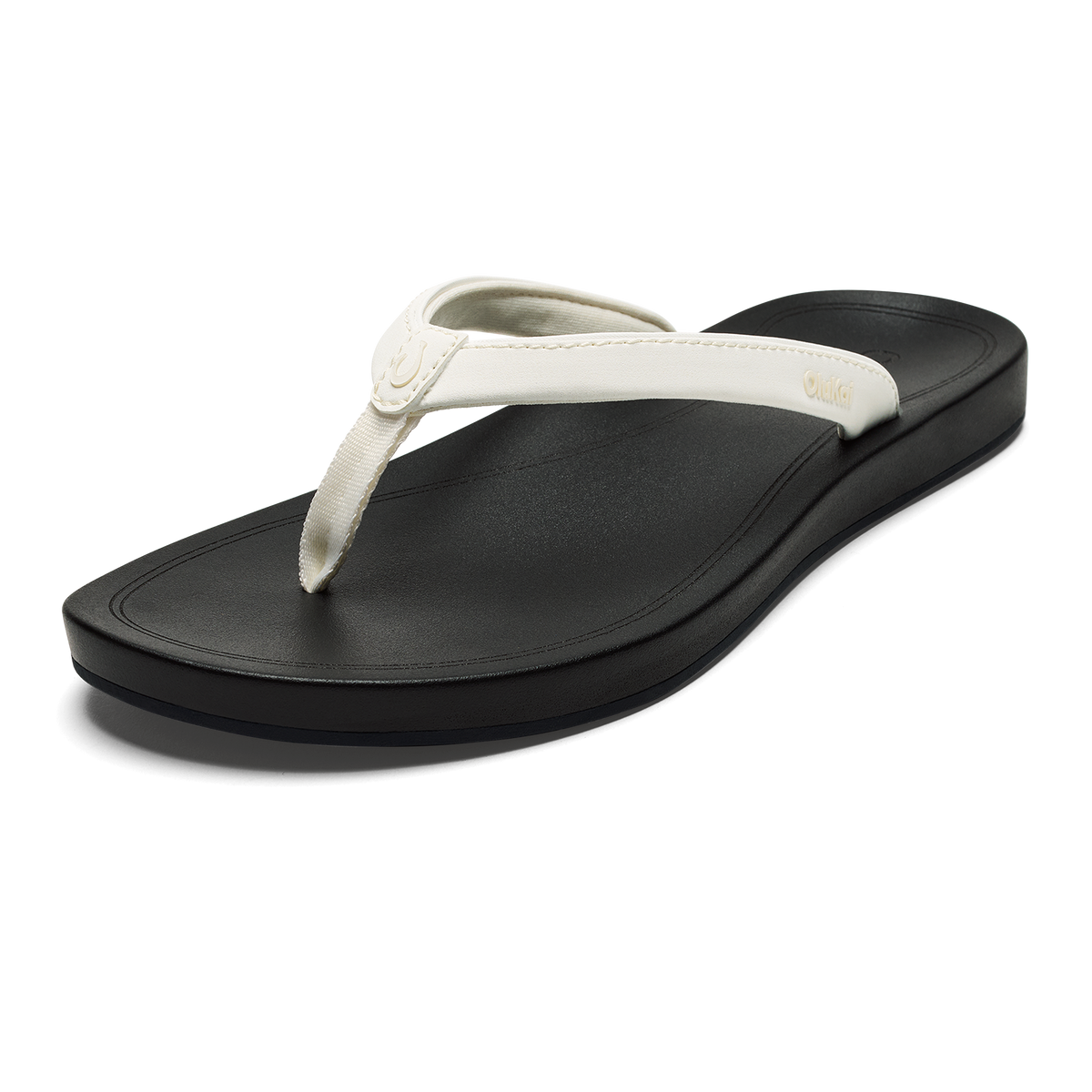 ‘Uiki Women’s Everyday Beach Sandals - Bright White / Lava Rock | OluKai Women
