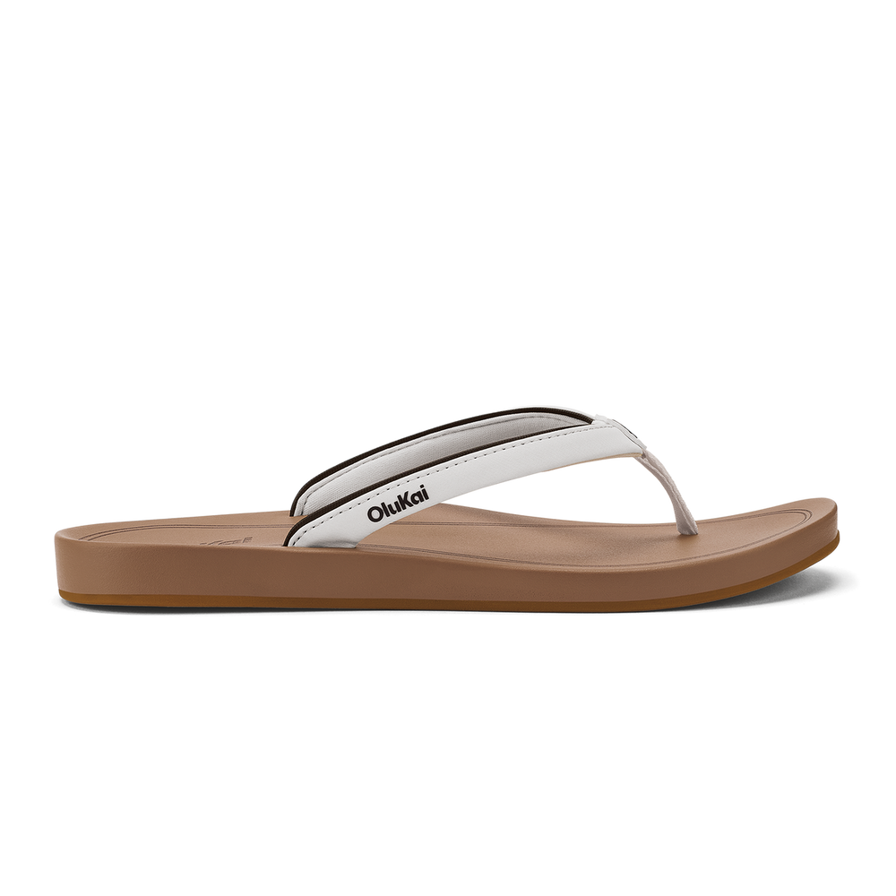 ‘Uiki Women’s Everyday Beach Sandals - White Sand / Almond | OluKai Women