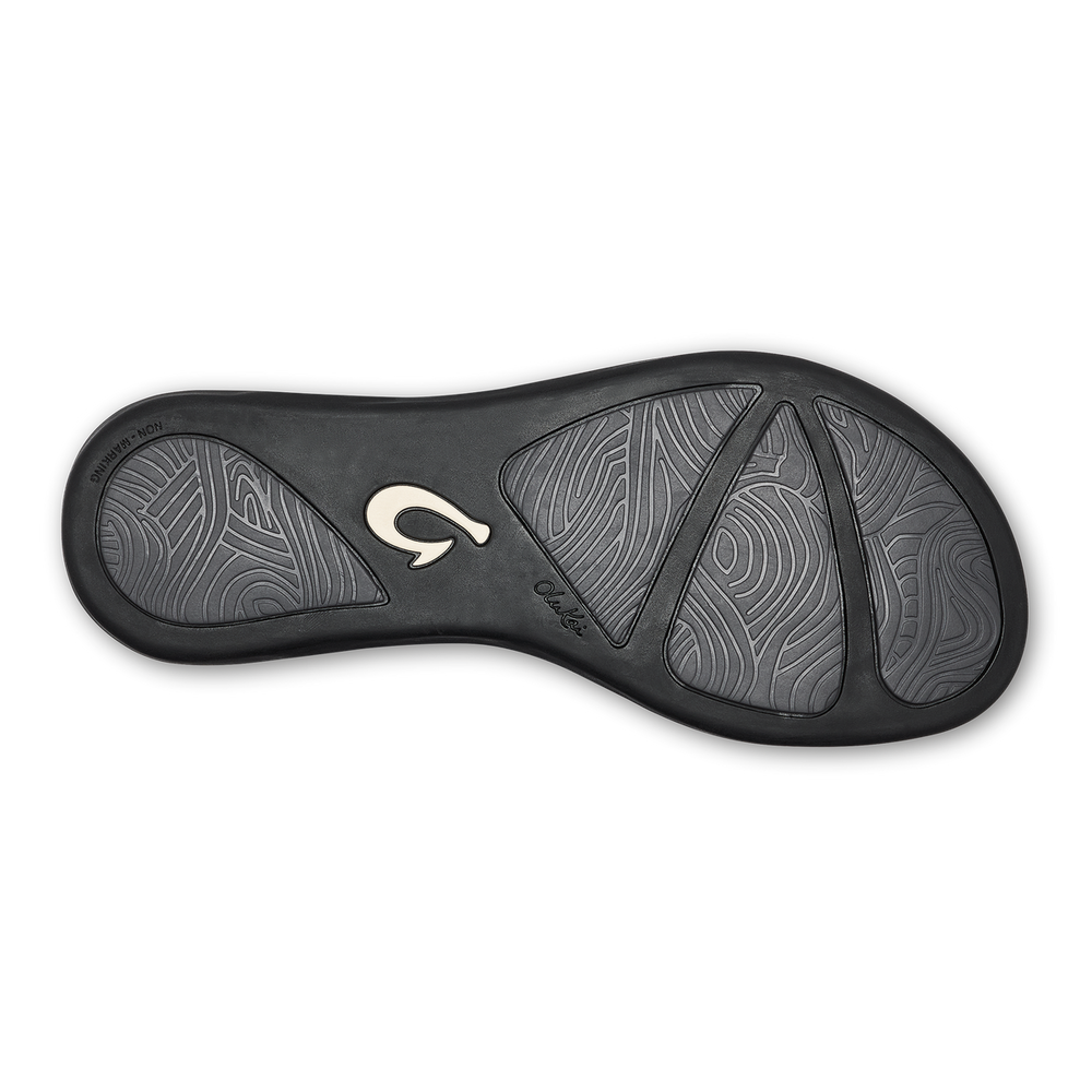Honu Women’s Leather Beach Sandals - Black | OluKai Women