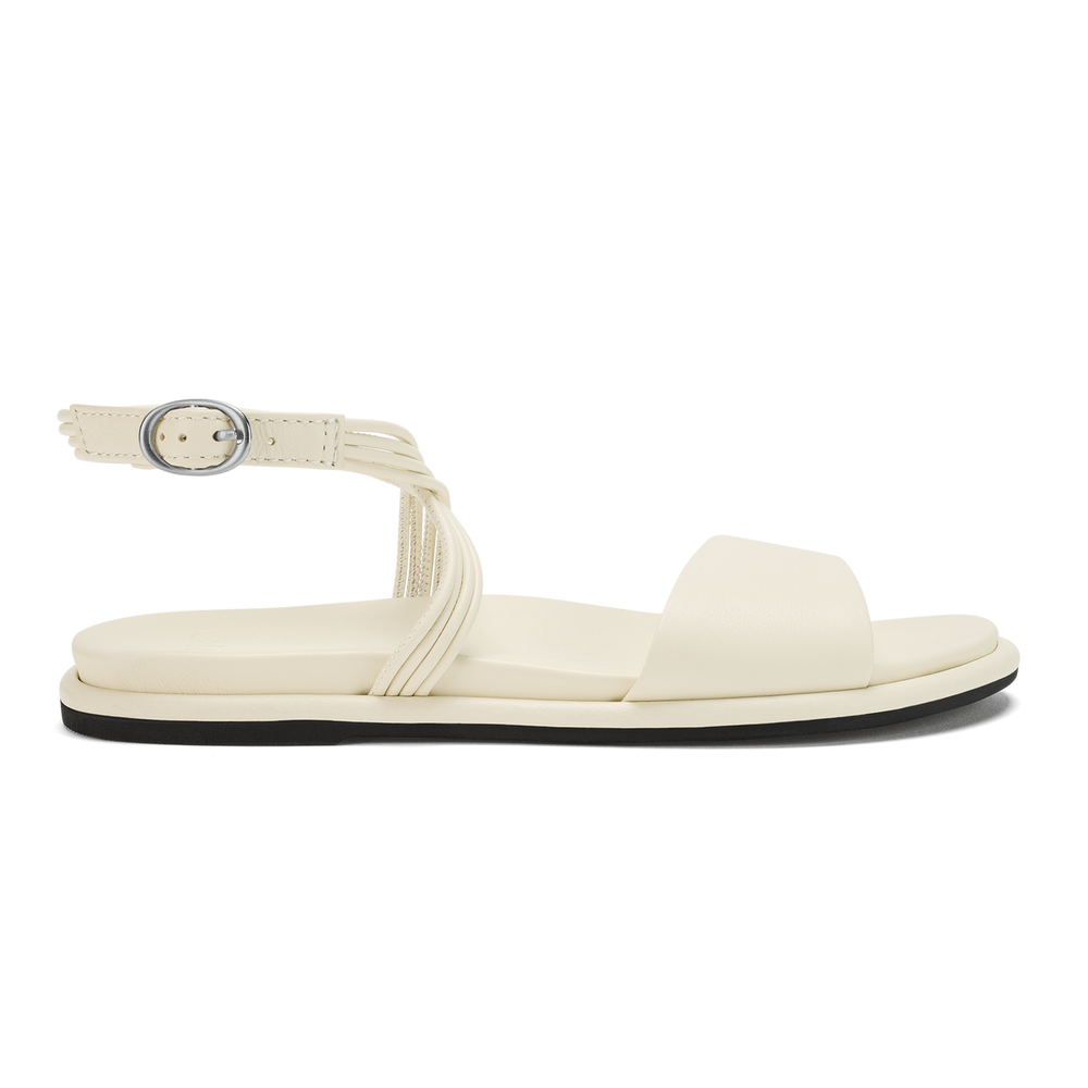 Tiare Wrap Women’s Leather Sandals - White Sand | OluKai Women