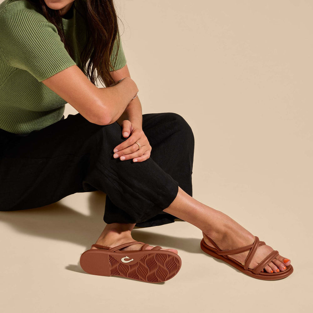 Tiare Strappy Women’s Leather Sandals - Fox | OluKai Women