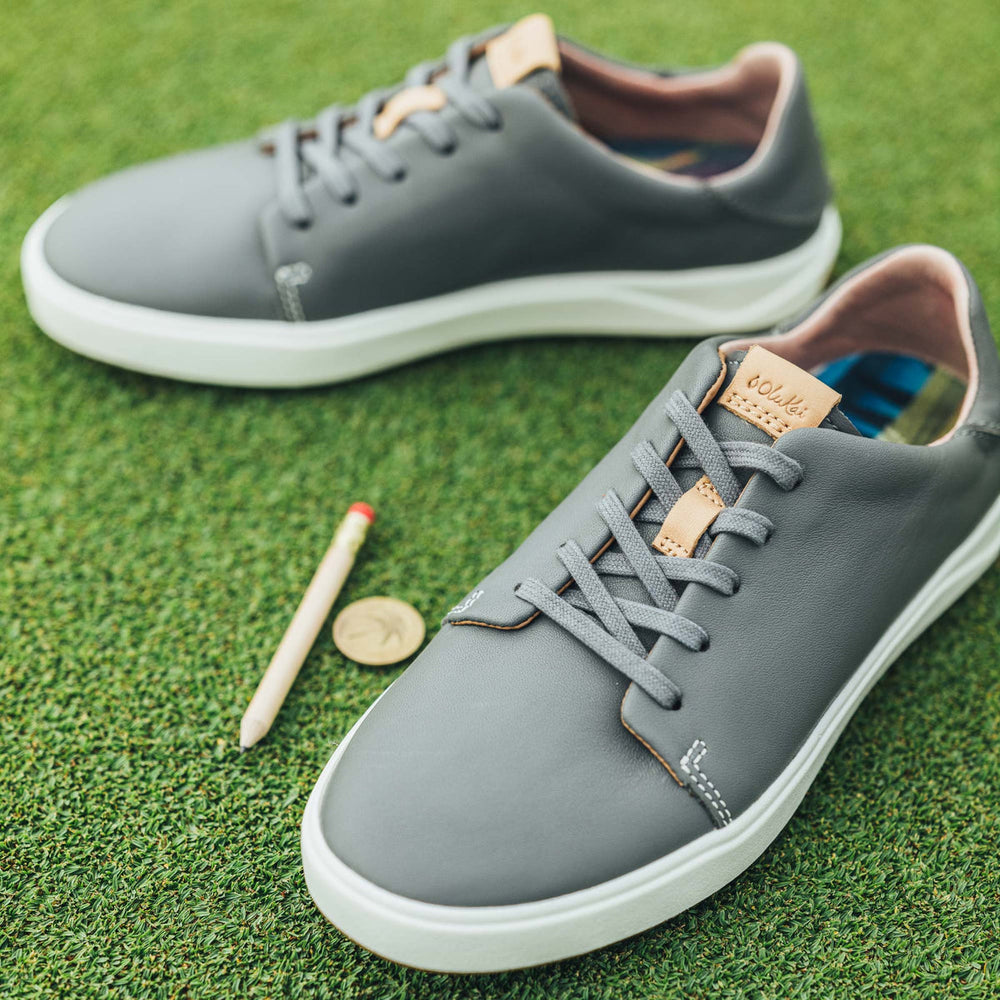 Wailea Women’s Waterproof Leather Golf Shoes - Stone | OluKai Women