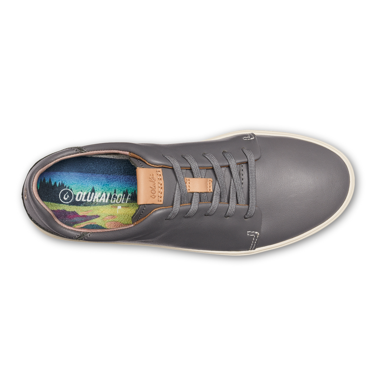 Wailea Women’s Waterproof Leather Golf Shoes - Stone | OluKai Women