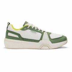Olukai ‘Anau Pickleball Shoes - Bright White / Leaf | Men Court