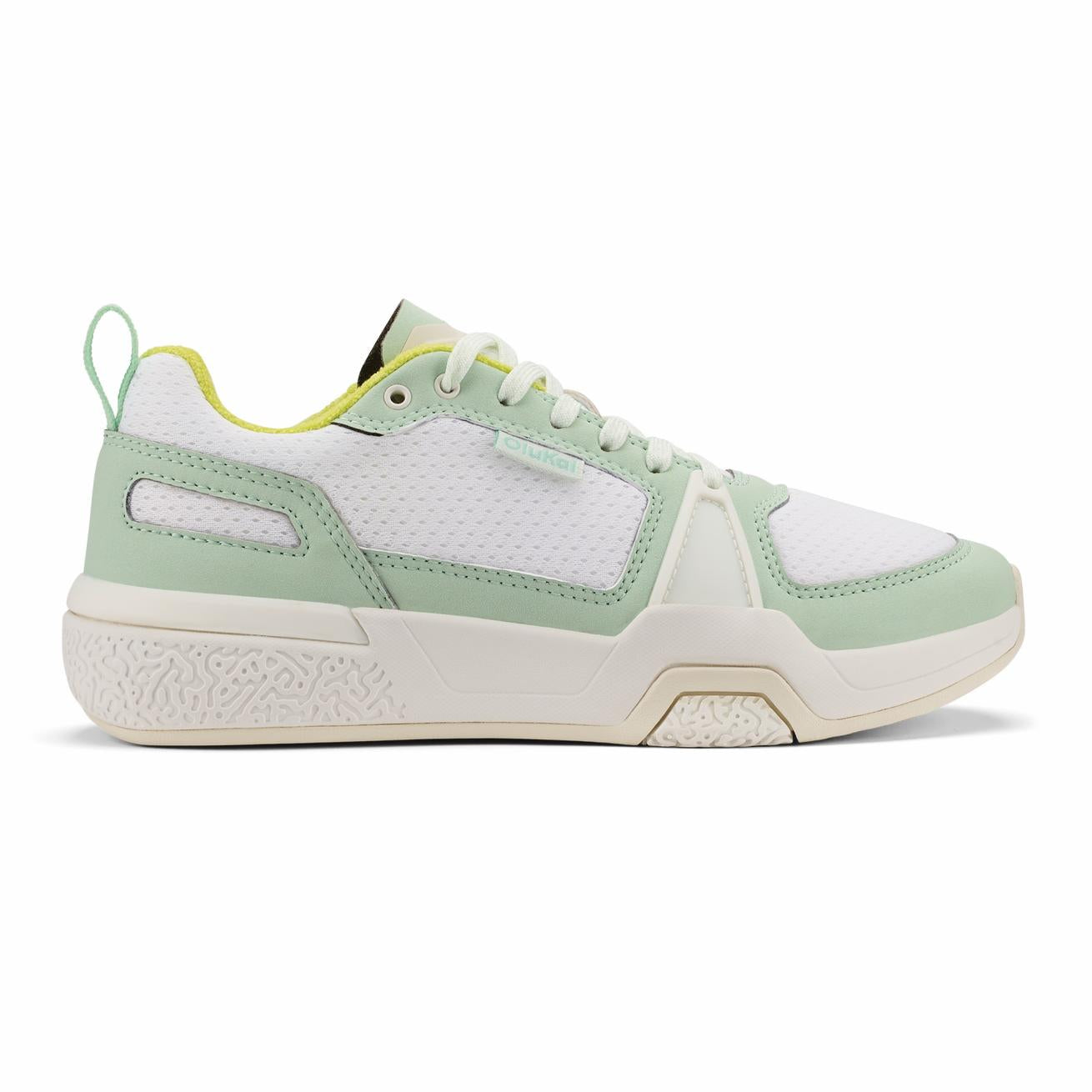 Olukai ‘Anau Pickleball Shoes - Bright White / Pale Mint | Women Court
