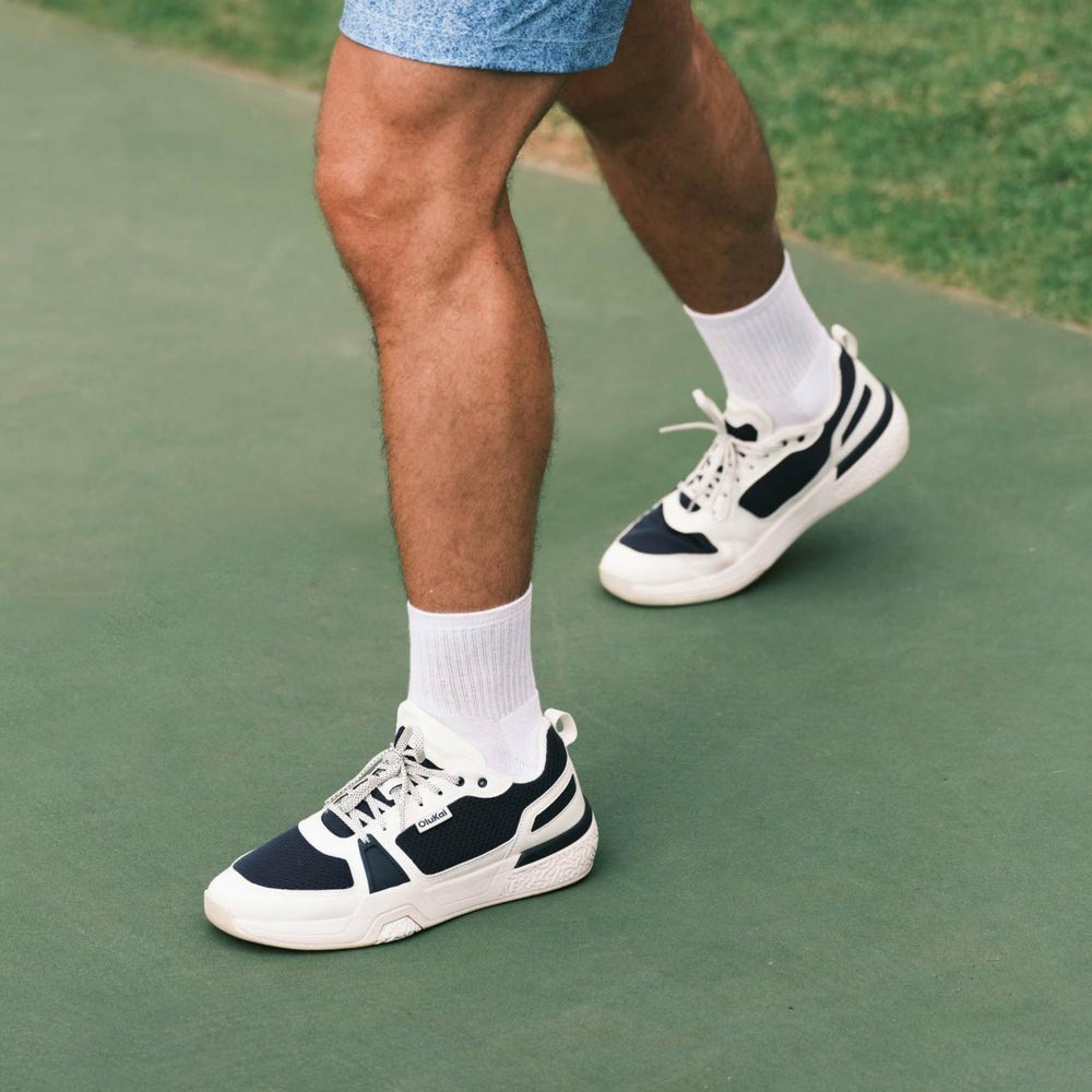 Olukai ‘Anau Pickleball Shoes - Mood Indigo / Bright White | Men Court