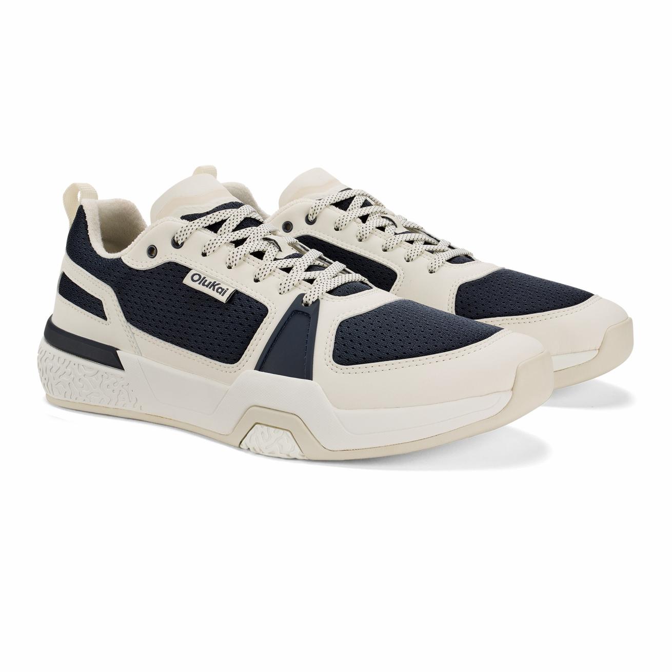 Olukai ‘Anau Pickleball Shoes - Mood Indigo / Bright White | Men Court