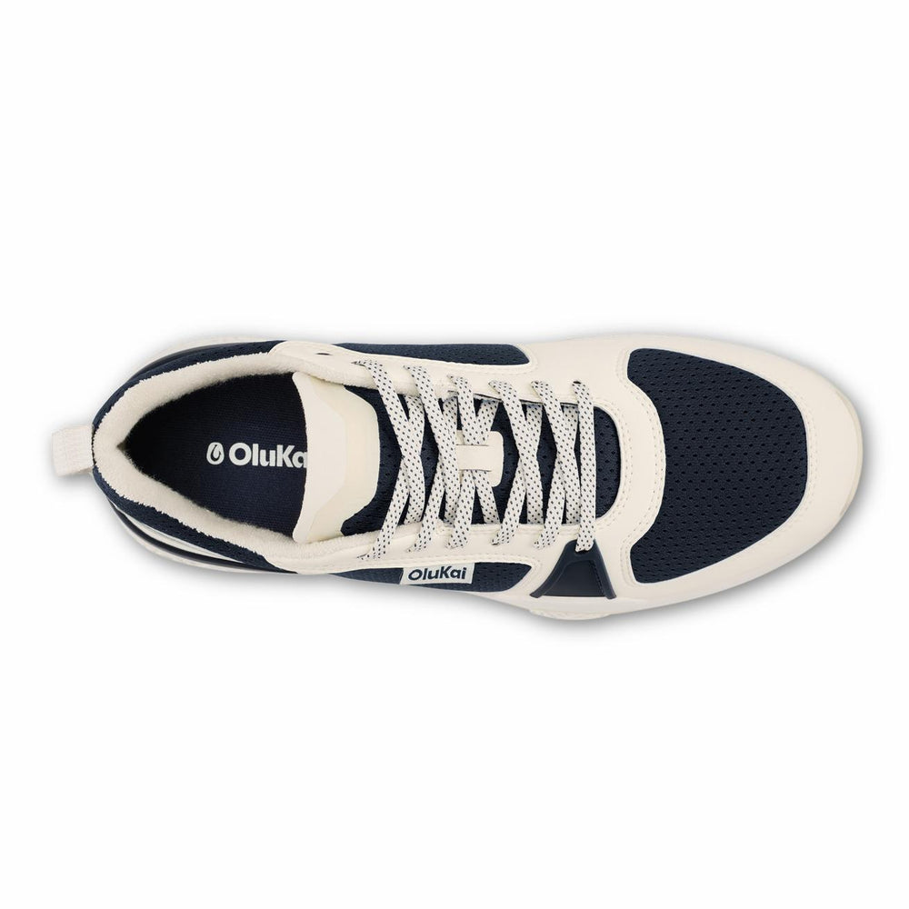 Olukai ‘Anau Pickleball Shoes - Mood Indigo / Bright White | Men Court