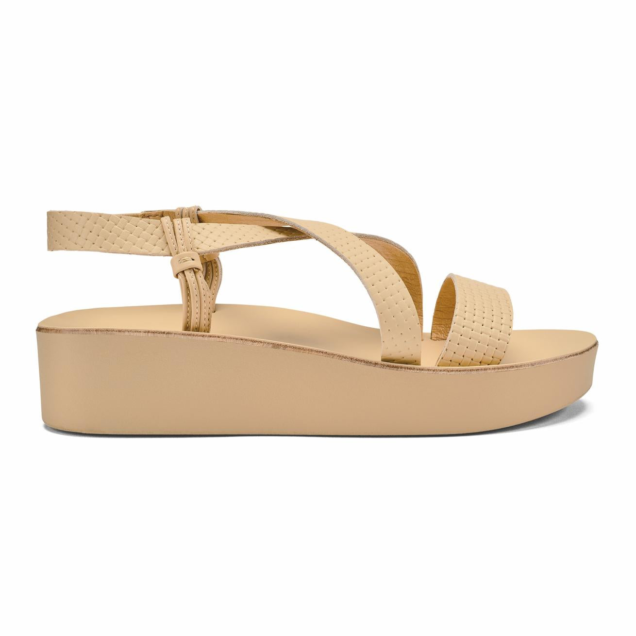 Olukai ‘Ōnohi Strappy Leather Sandals - Warm Beige | Women Leather