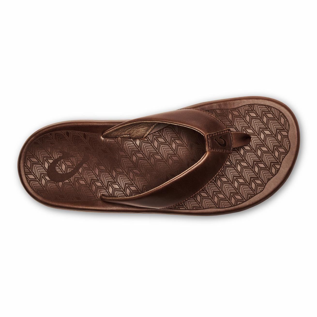 Olukai ‘Ilikai Leather Sandals - Toffee | Men Leather