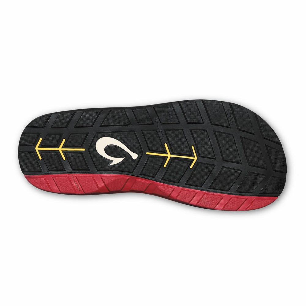 Olukai ‘Imaka Water-Ready Beach Sandals - Black | Men Water-Friendly