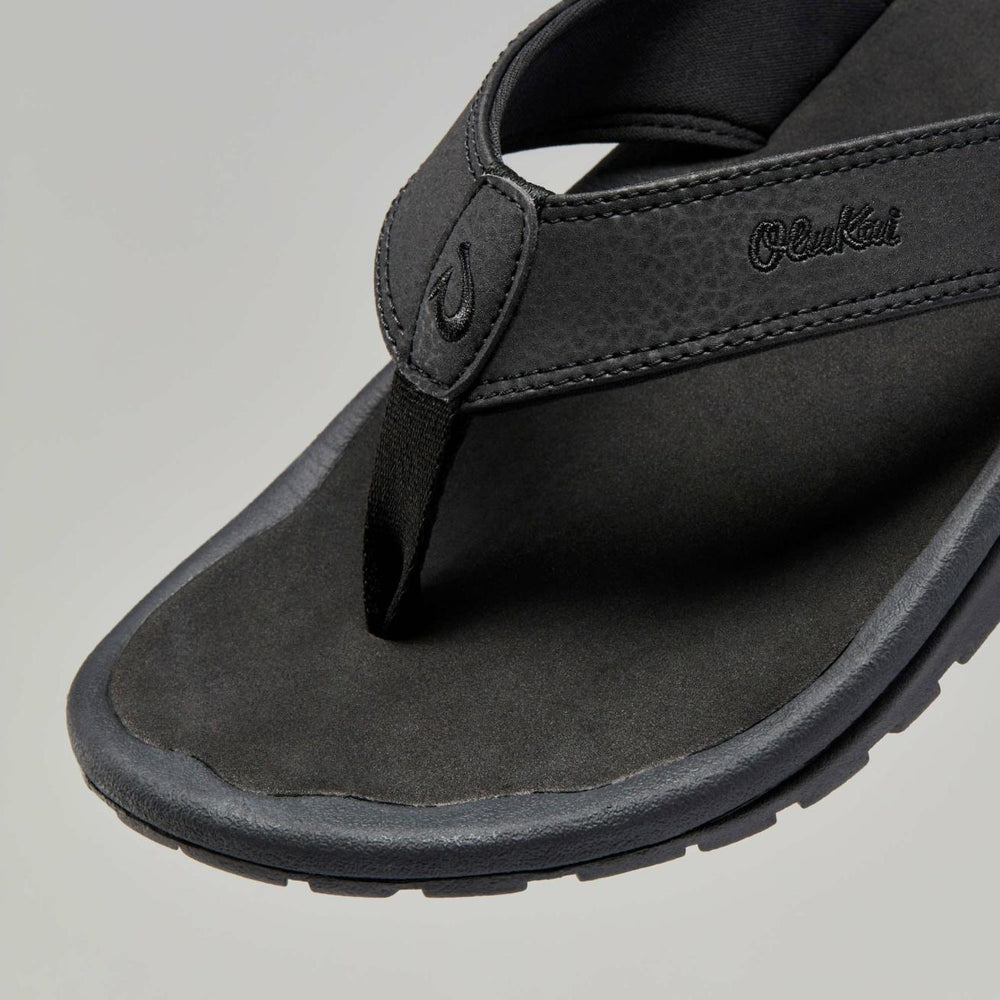 Olukai ‘Ohana Best Selling Beach Sandals - Black | Men Water-Friendly