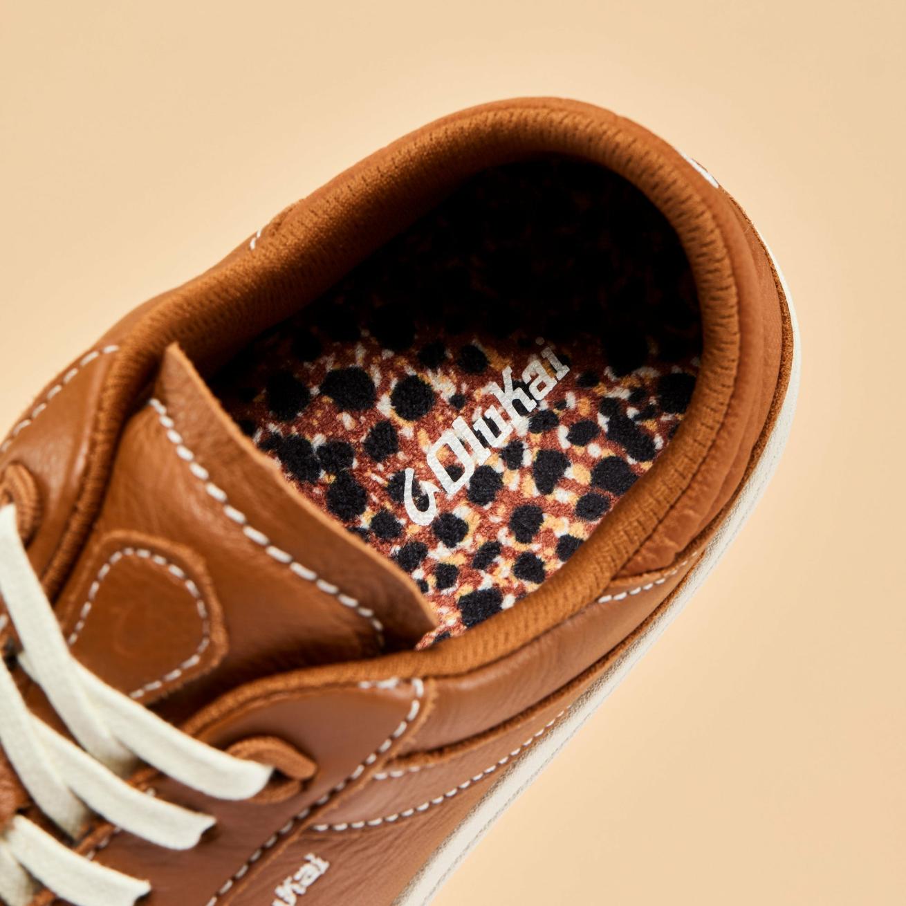 Olukai Hā‘upu Leather Sneakers - Fox | Women Leather