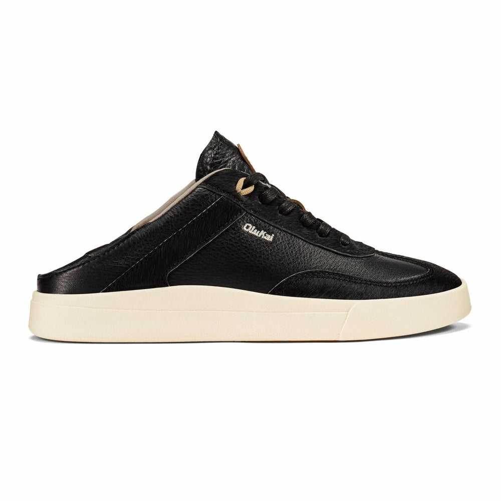 Olukai Hā’upu ‘Oho Leather Sneakers - Black | Women Leather