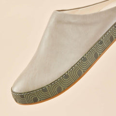 Olukai Hāmani Leather Mules - Mist | Men Leather