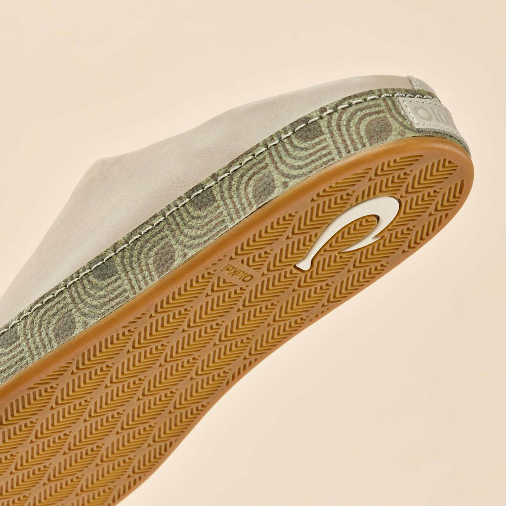 Olukai Hāmani Leather Mules - Mist | Men Leather