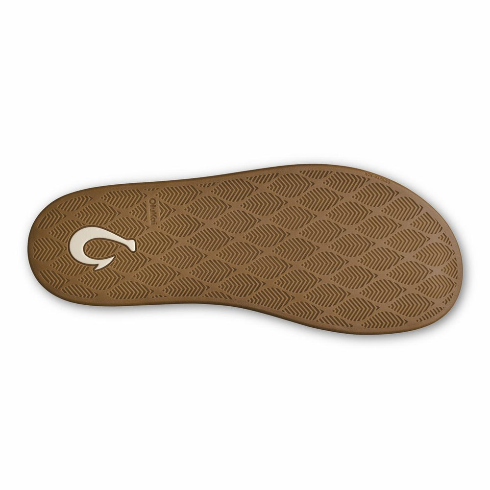 Olukai Hāmani Leather Mules - Mist | Men Leather