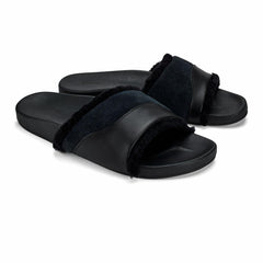 Olukai Hō‘ala Slide Slide Slipper Sandals - Black | Women Warm Weather