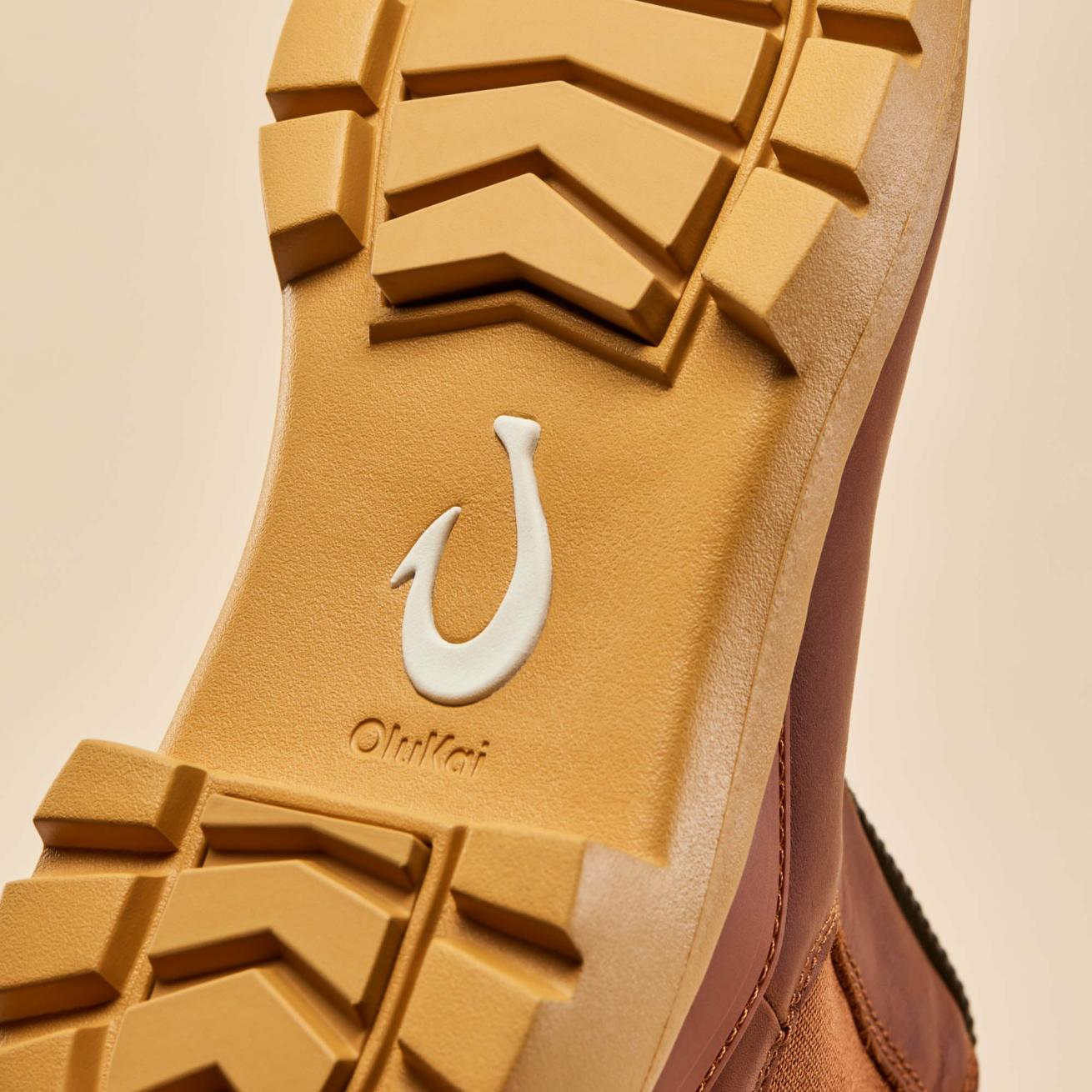 Olukai Hehi Waterproof Leather Booties - Fox / Hunter | Women Leather