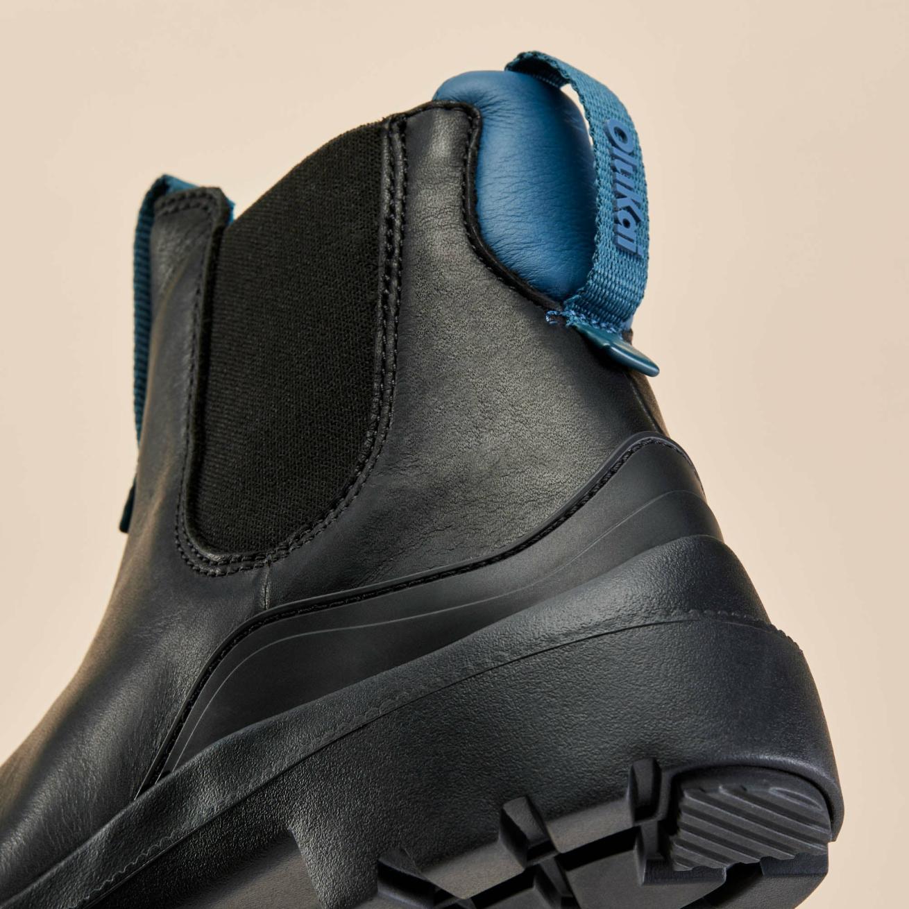 Olukai Hehi Waterproof Leather Booties - Lava Rock | Women Waterproof