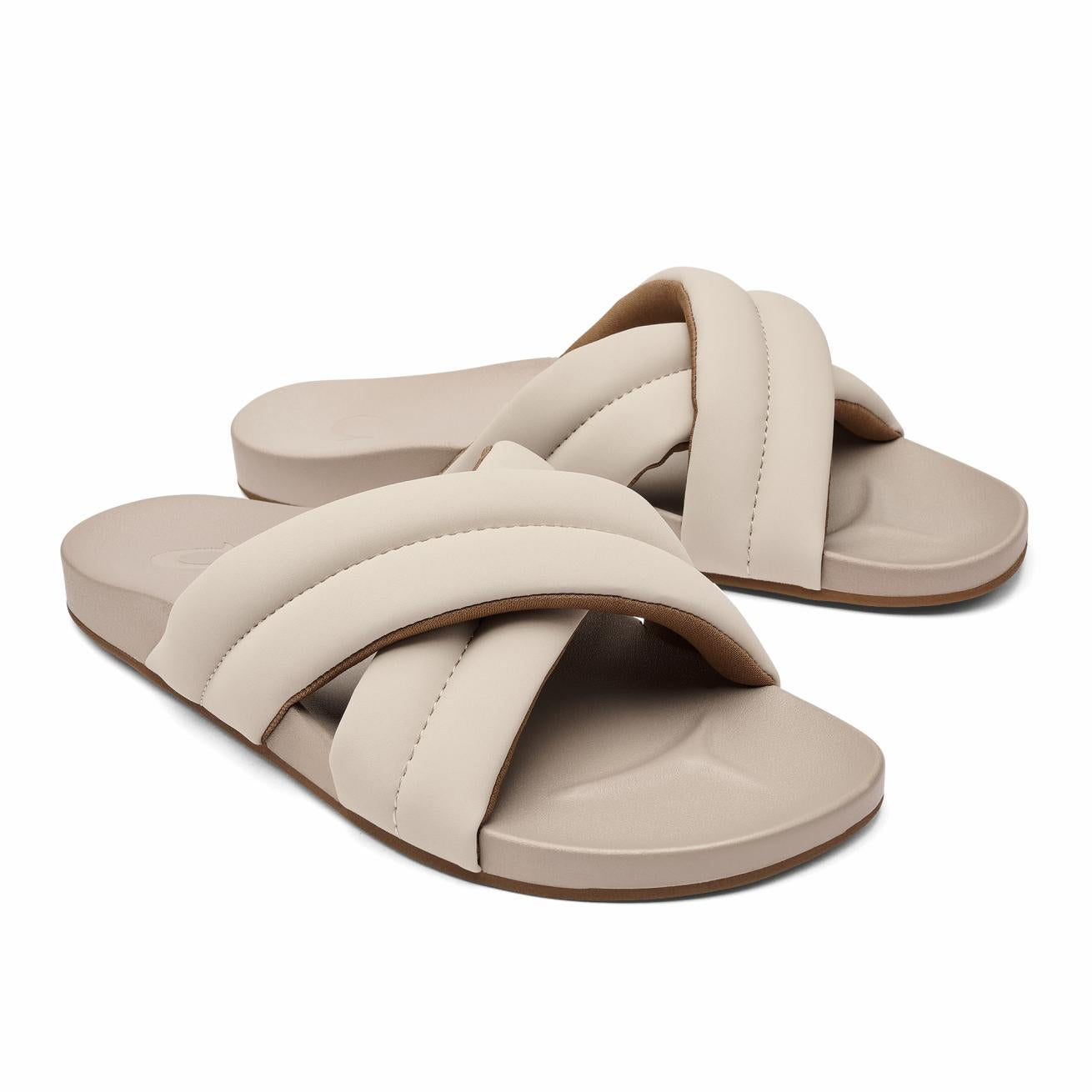 Olukai Hila Beach Slide Sandals - Cloudy | Women Water-Friendly