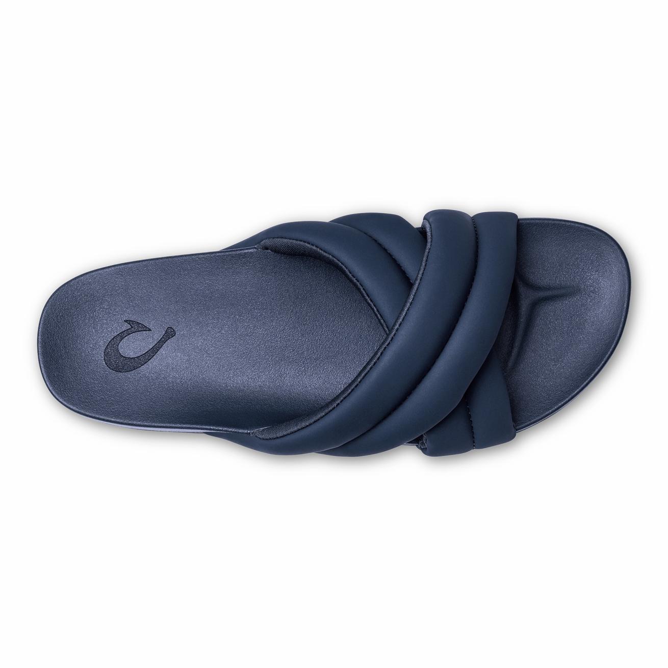 Olukai Hila Beach Slide Sandals - Moonlit Ocean | Women Slides