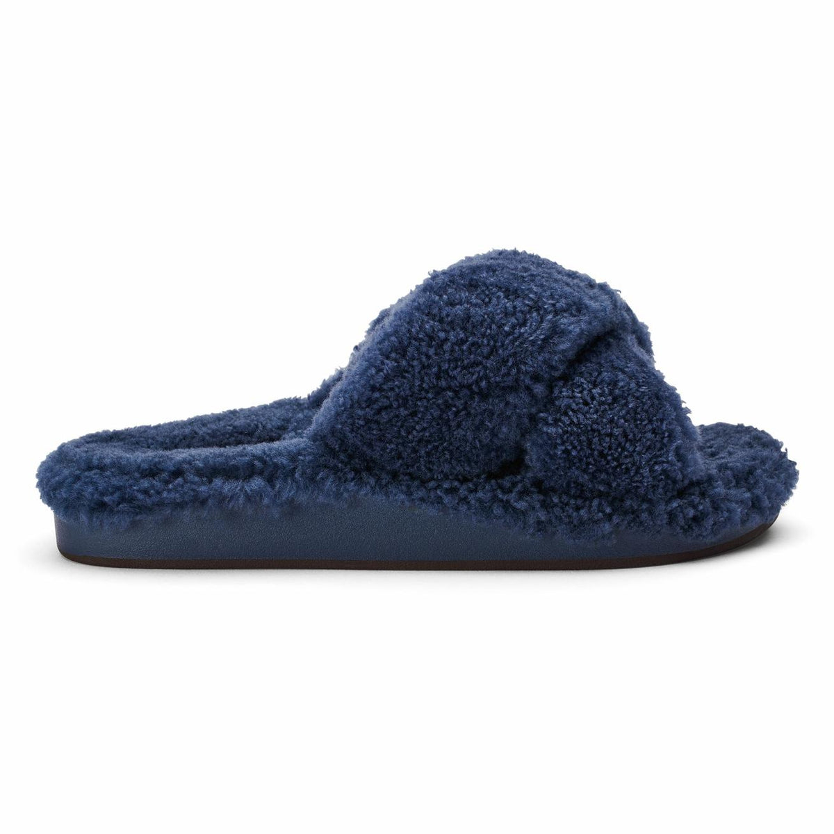 Olukai Hila Heu Slide Slipper Sandals - Moonlit Ocean | Women Cold Weather