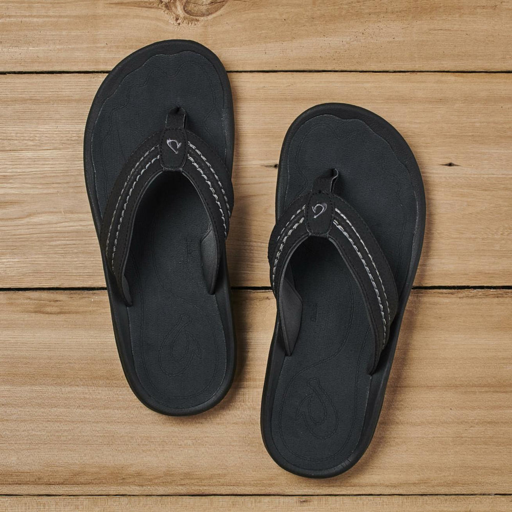 Olukai Hokua Beach Sandals - Dark Wood | Men Water-Friendly