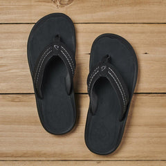 Olukai Hokua Beach Sandals - Dark Wood | Men Water-Friendly