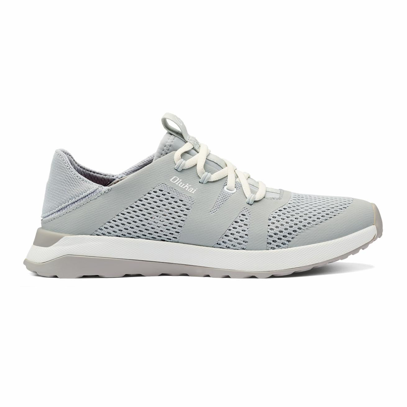 Olukai Huia Athleisure Shoes - Pale Grey | Women Slip-On