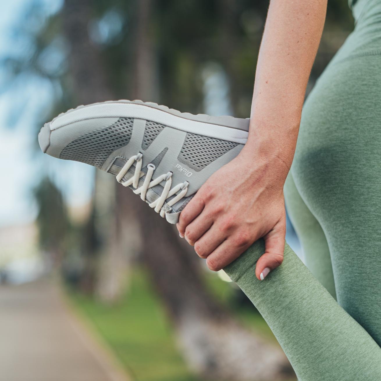 Olukai Huia Athleisure Shoes - Pale Grey | Women Slip-On