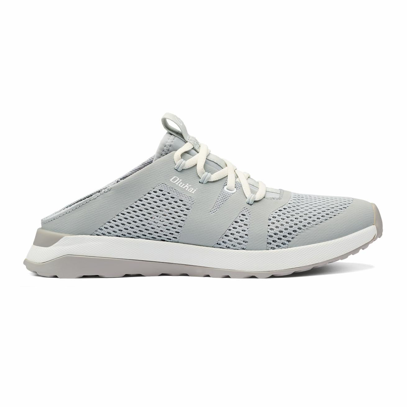 Olukai Huia Athleisure Shoes - Pale Grey | Women Slip-On