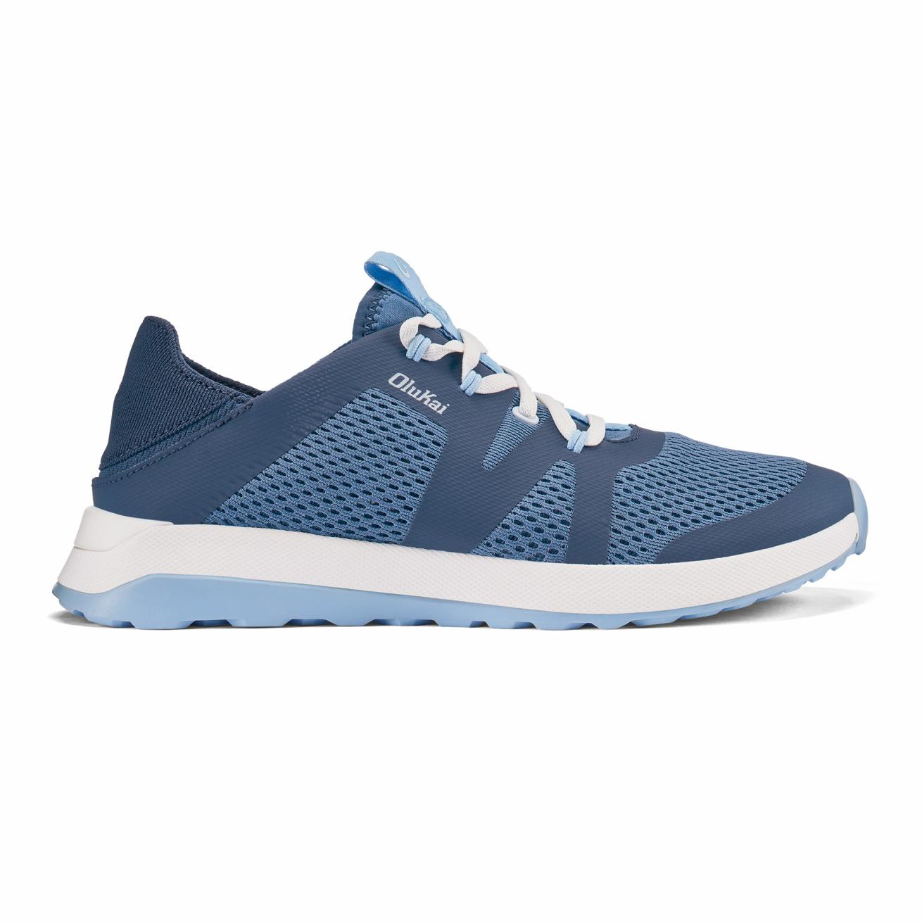 Olukai Huia Athleisure Shoes - Vintage Blue / Sea Ice | Women Trainers