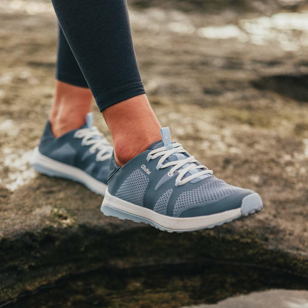 Olukai Huia Athleisure Shoes - Vintage Blue / Sea Ice | Women Trainers