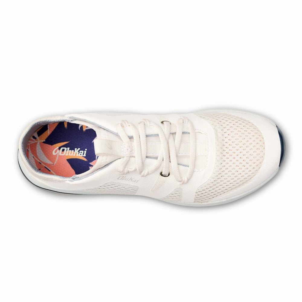 Olukai Huia Athleisure Shoes - White | Women Sneakers