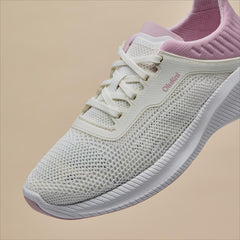Olukai Island Hopper Travel Shoes - Bright White / Cotton Candy | Women Trainers
