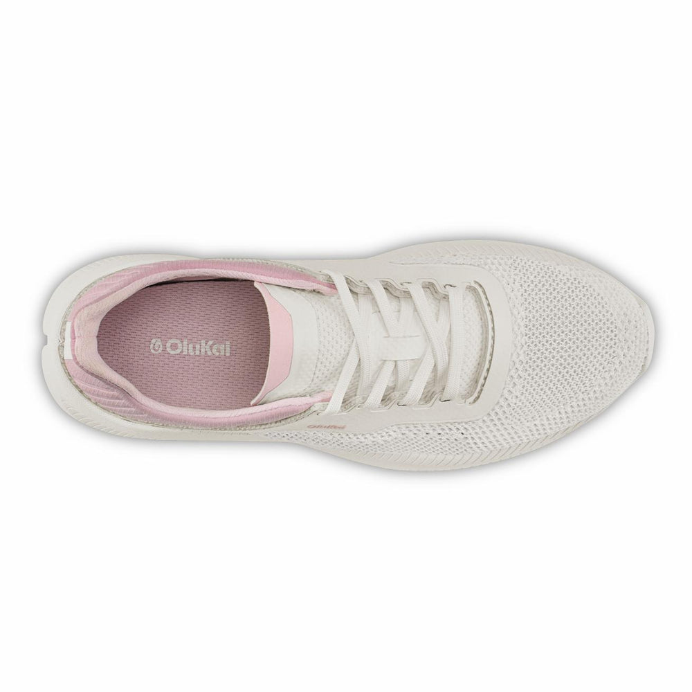 Olukai Island Hopper Travel Shoes - Bright White / Cotton Candy | Women Trainers