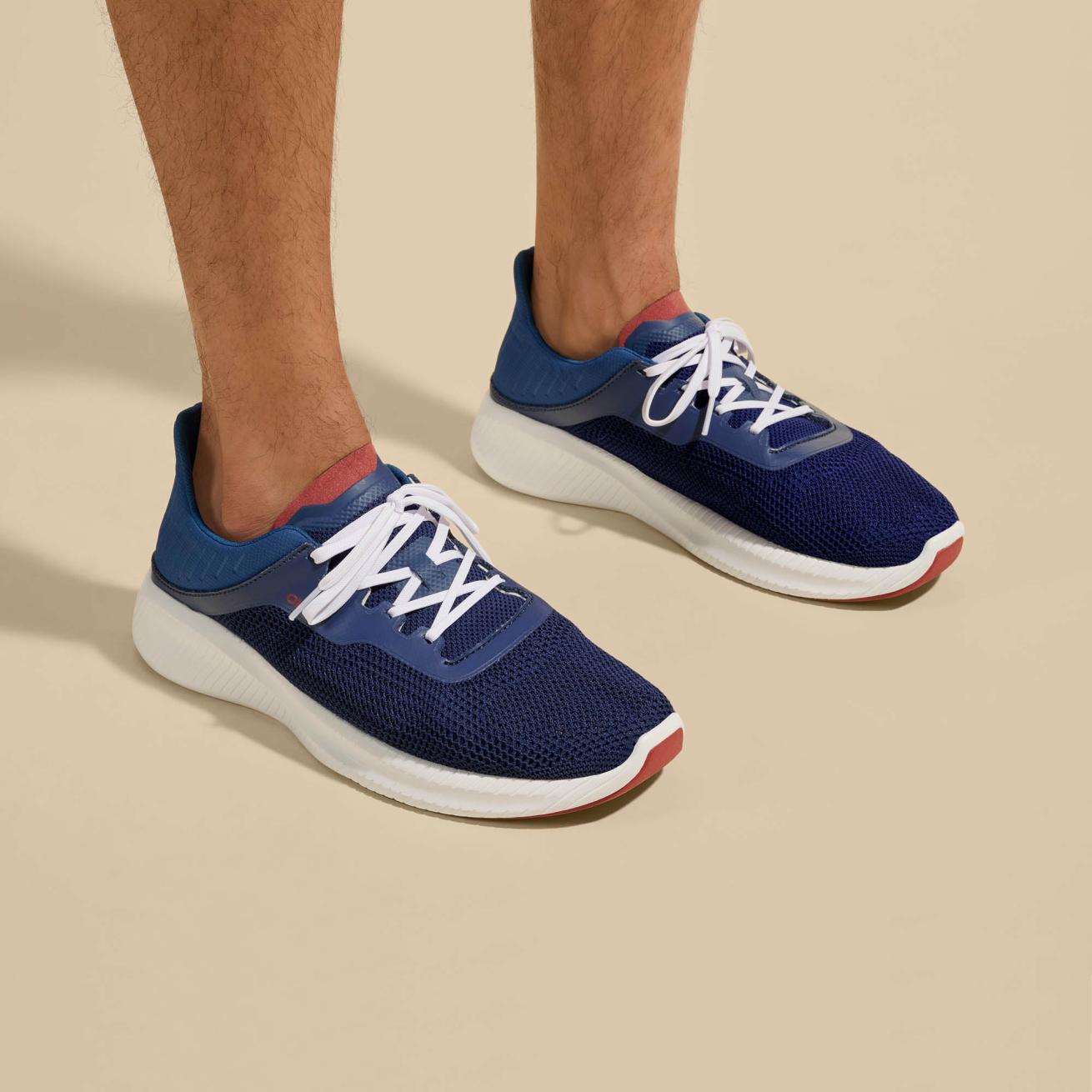 Olukai Island Hopper Travel Shoes - Deep Blue | Men Trainers