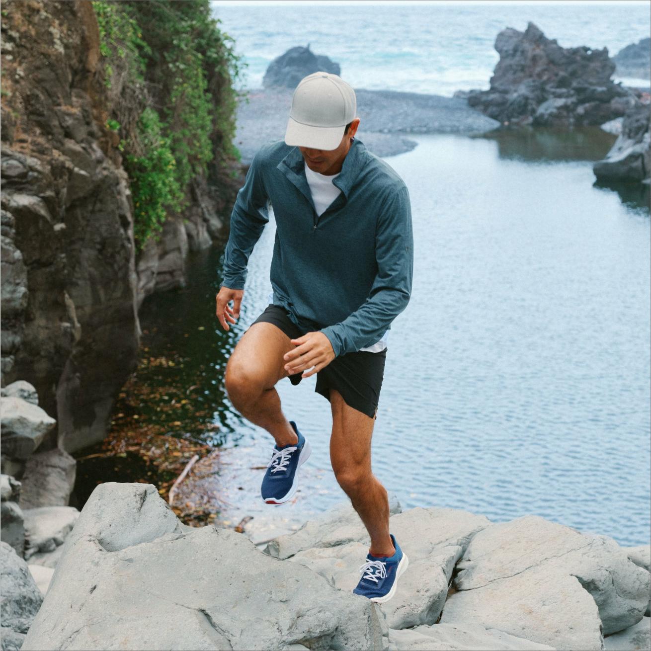 Olukai Island Hopper Travel Shoes - Deep Blue | Men Trainers