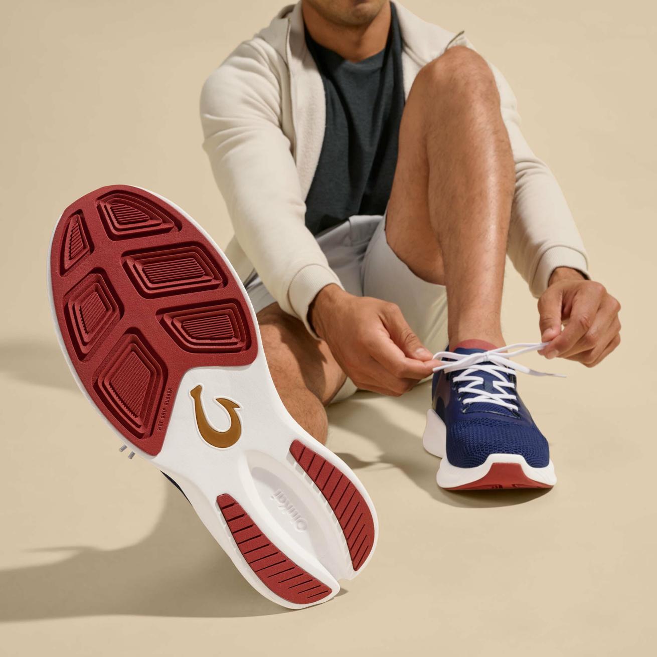 Olukai Island Hopper Travel Shoes - Deep Blue | Men Trainers