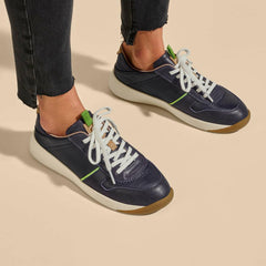 Olukai Kaulele Leather Sneakers - Trench Blue | Women Sneakers