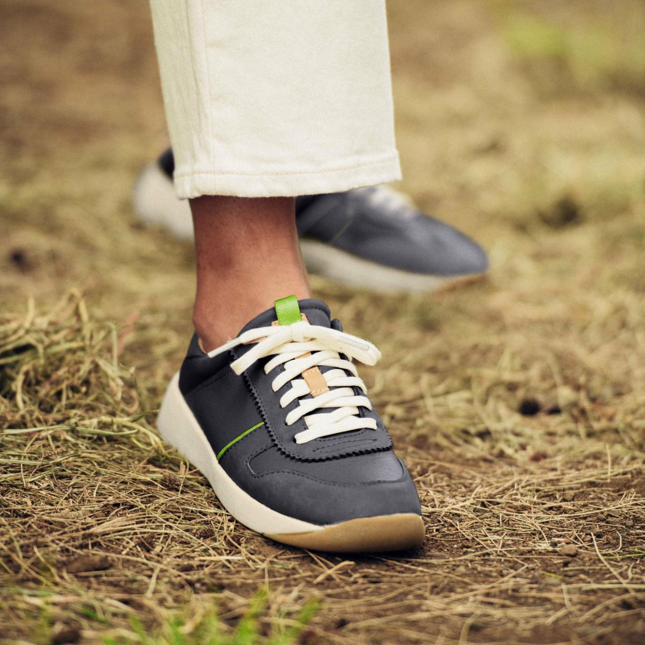 Olukai Kaulele Leather Sneakers - Trench Blue | Women Sneakers