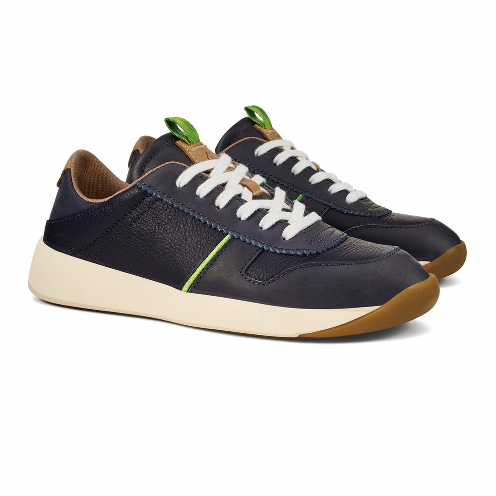Olukai Kaulele Leather Sneakers - Trench Blue | Women Sneakers