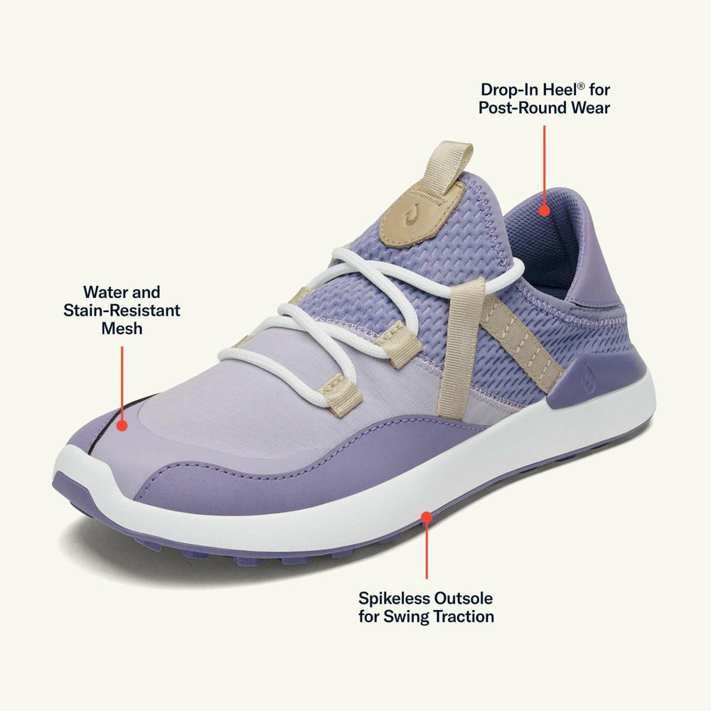 Olukai Kawela Golf Shoes - Lilac / Puka | Women Golf