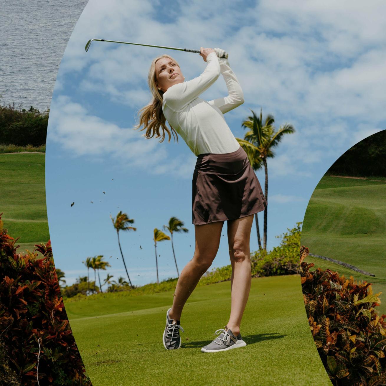 Olukai Kawela Golf Shoes - Pavement / Mist Grey | Women Golf